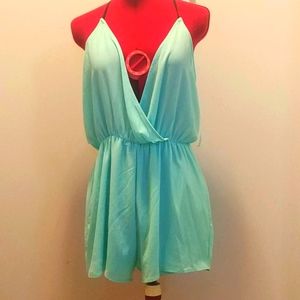 Ladies One Piece Short Set Y Back Sz Lg